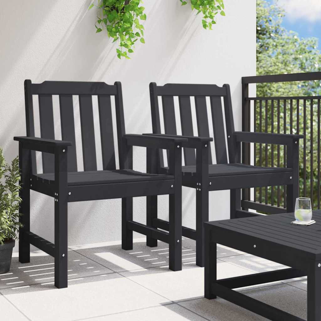 Garden Dining . 2 Pcs 65.5 X 59 X 88Cm Hdpe