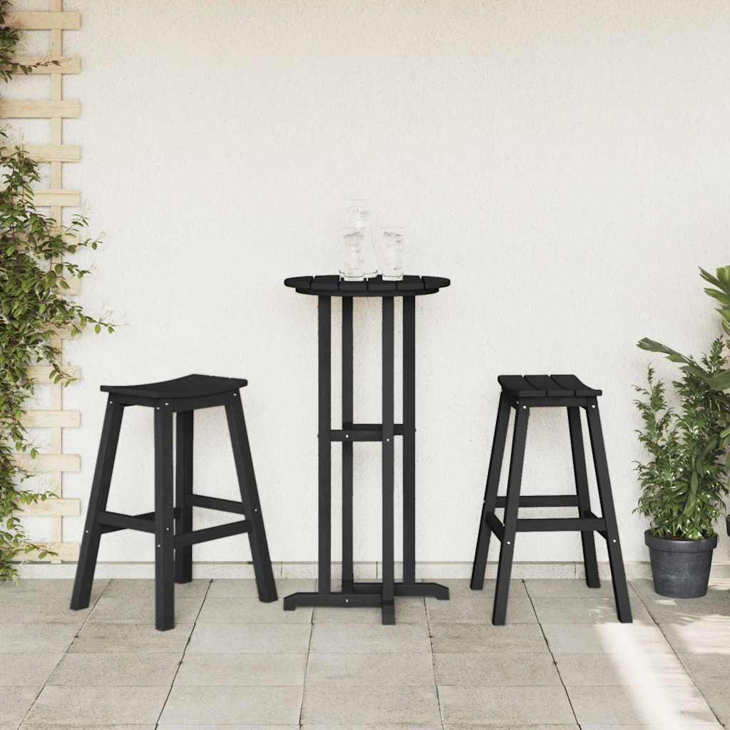 Bar Stool 2 Pcs 52 X 43 X 73.5Cm Hdpe