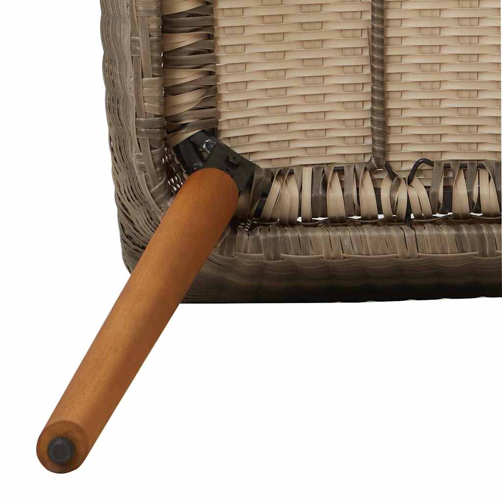 Garden Chair 2 Pcs Black 55 X 62.5 X 82Cm Poly Rattan