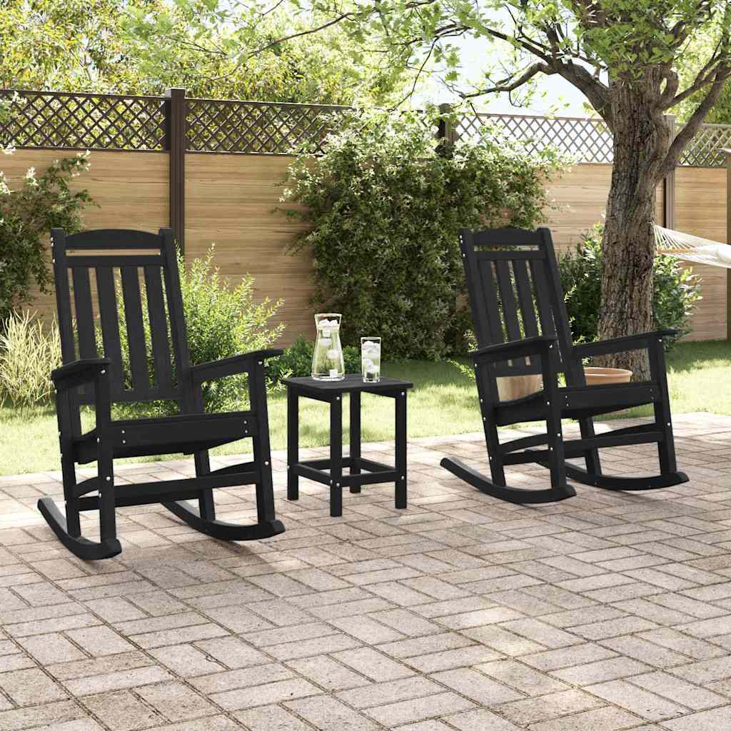 Garden Rocking Chair 2 Pcs 70 X 92 X 108Cm Plastic