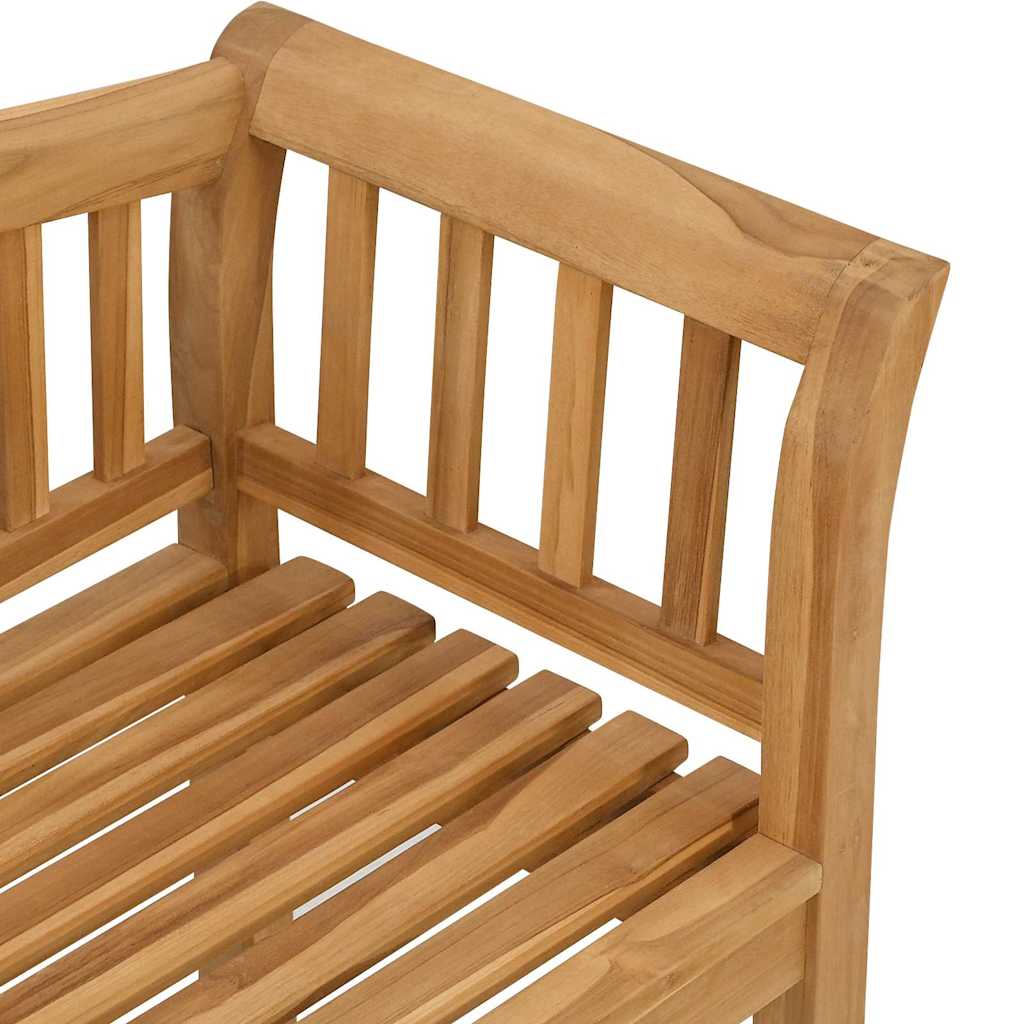 Garden Bench Brown 120 X 53.5 X 85 Cm Solid Teak Wood