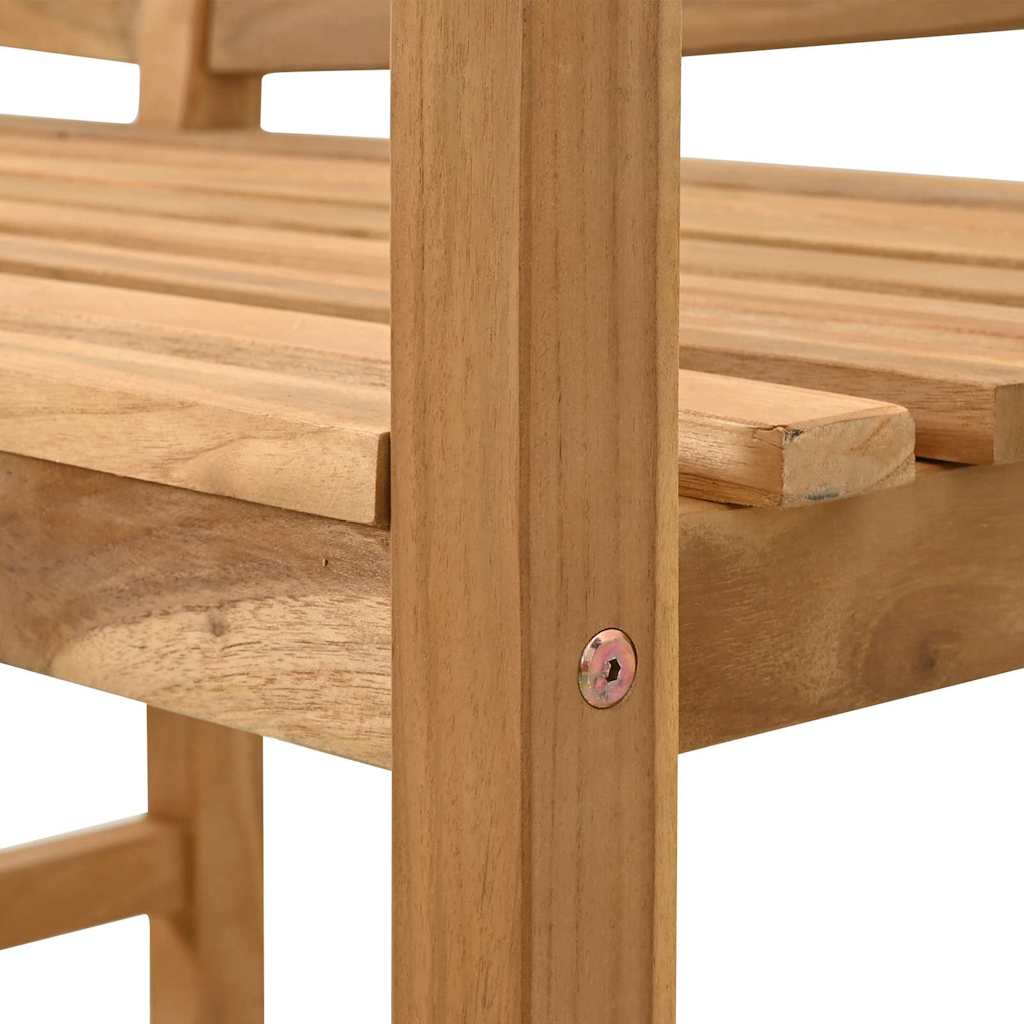 Garden Bench Brown 120 X 53.5 X 85 Cm Solid Teak Wood