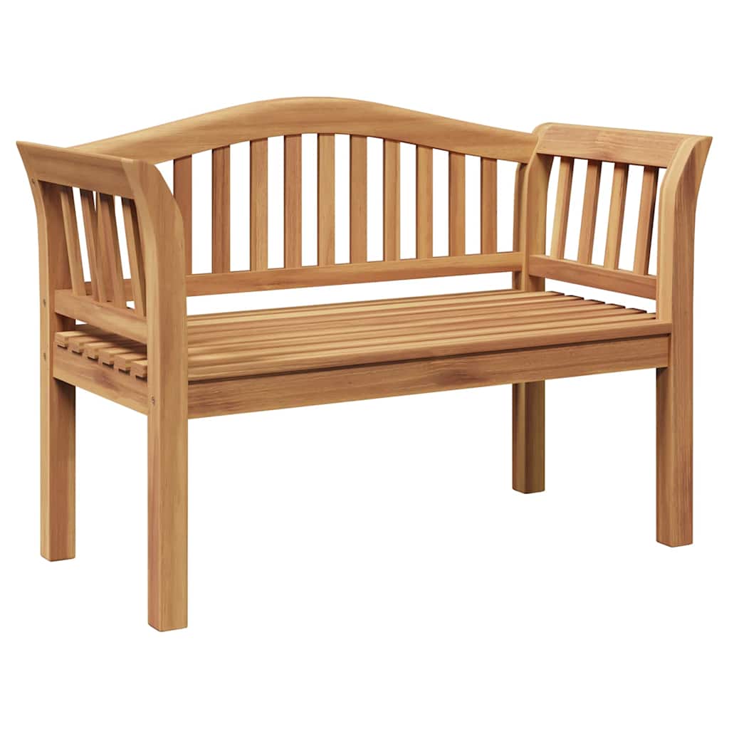 Garden Bench Brown 120 X 53.5 X 85 Cm Solid Teak Wood