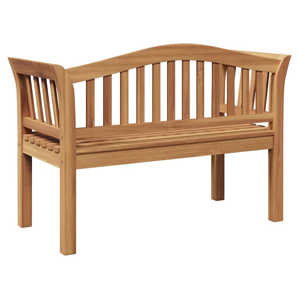 Garden Bench Brown 120 X 53.5 X 85 Cm Solid Teak Wood