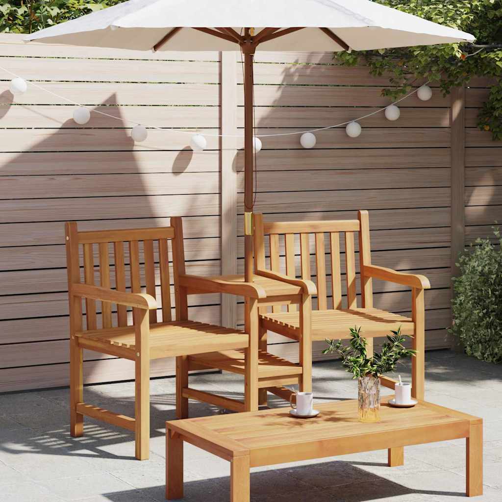 Outdoor Chairs Brown 152 X 63 X 89 Cm Solid Teak Wood