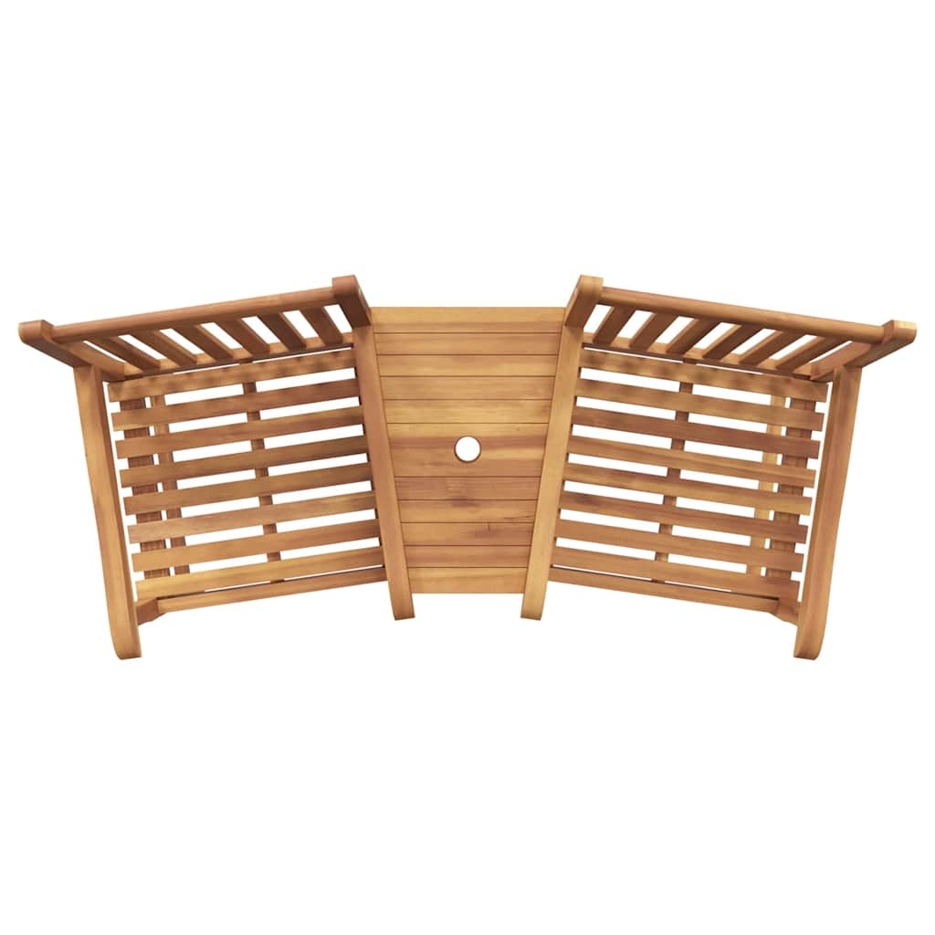 Outdoor Chairs Brown 152 X 63 X 89 Cm Solid Teak Wood