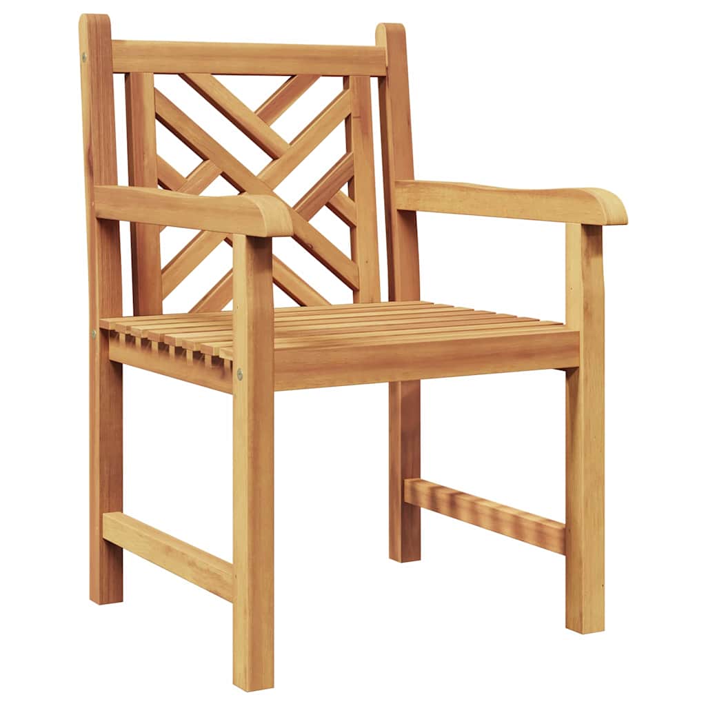 Garden Chairs 2 Pcs Brown 58 X 60 X 90 Cm Solid Teak Wood
