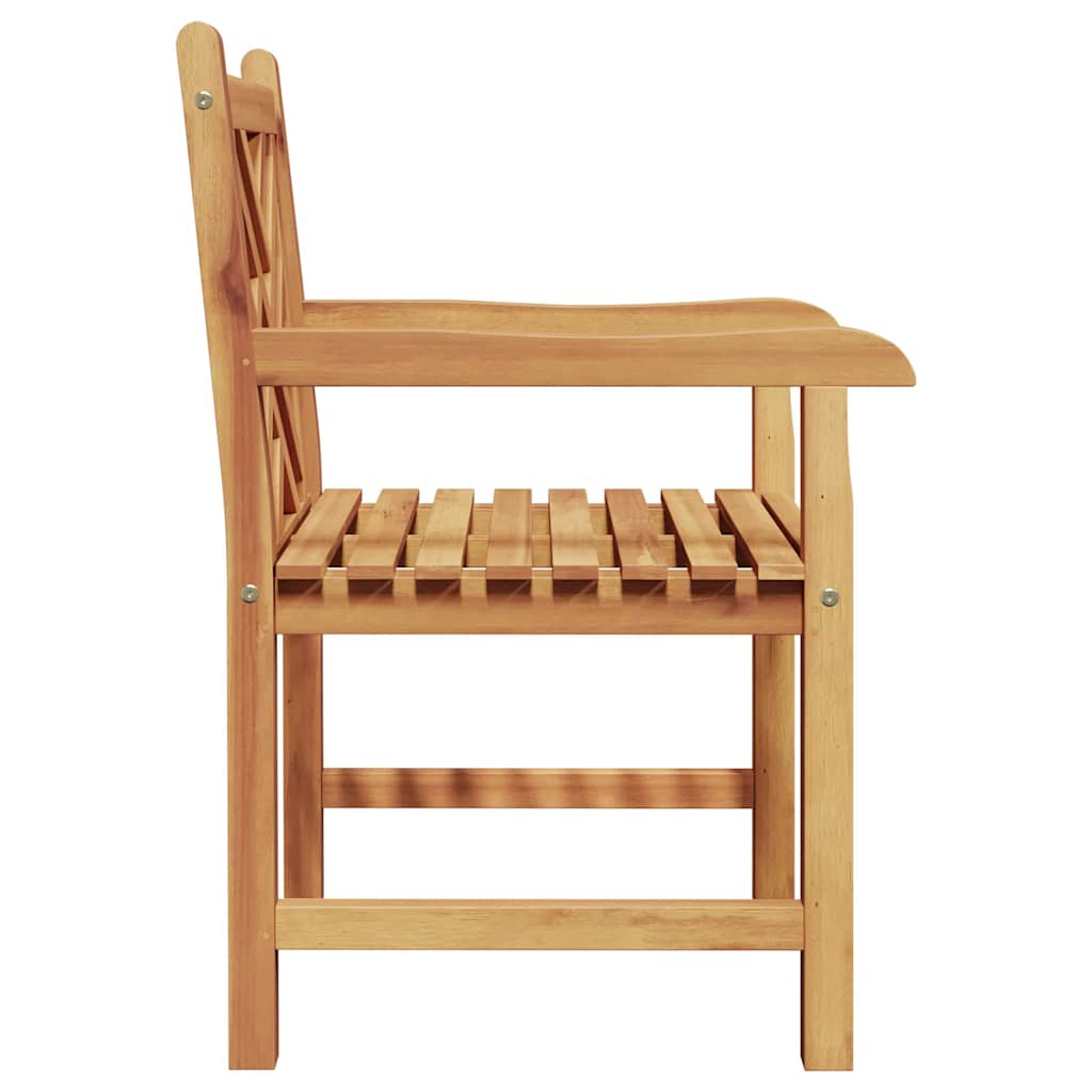 Garden Chairs 2 Pcs Brown 58 X 60 X 90 Cm Solid Teak Wood