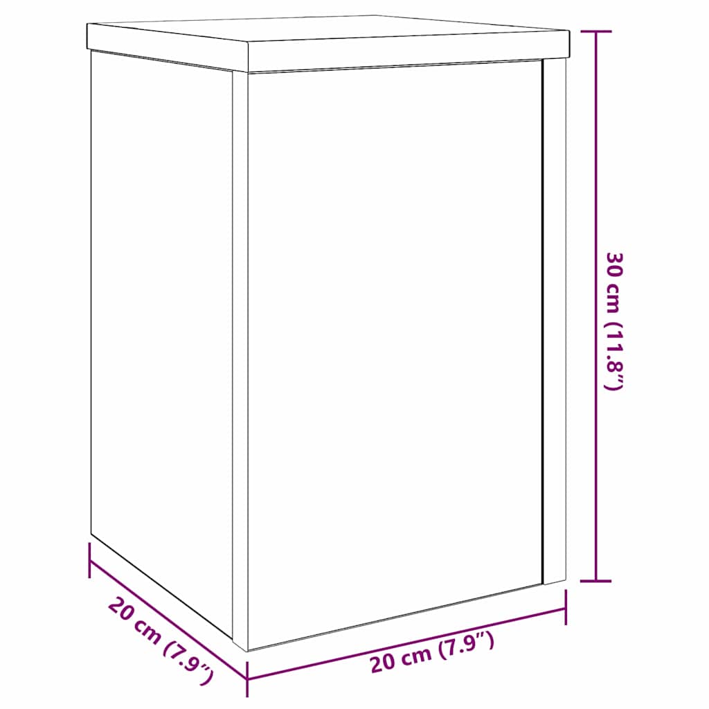 Plant Stand 2 Pcs Engineered Wood