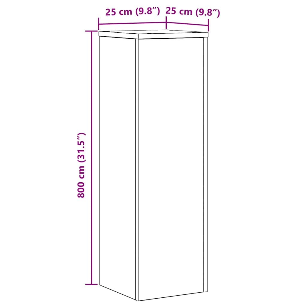 Plant Stand 2 Pcs Engineered Wood
