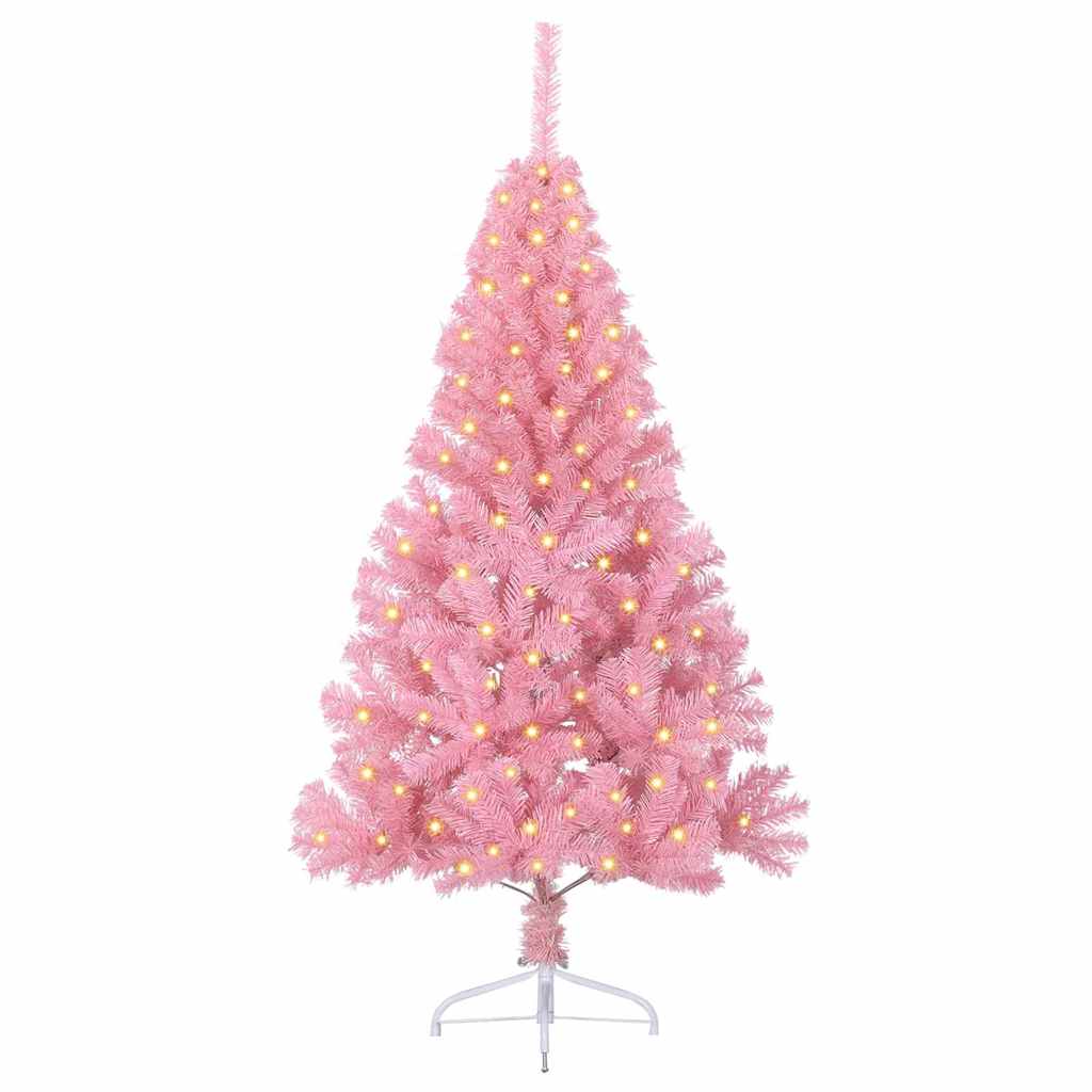 Artificial Pre-Lit Christmas Tree With 150 Leds Pvc