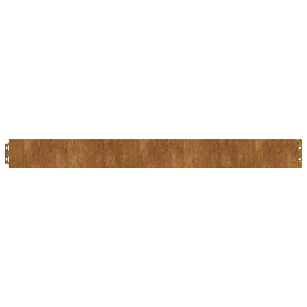 Lawn Edgings 30 Pcs Rusty 103 X 20 Cm Weathering Steel