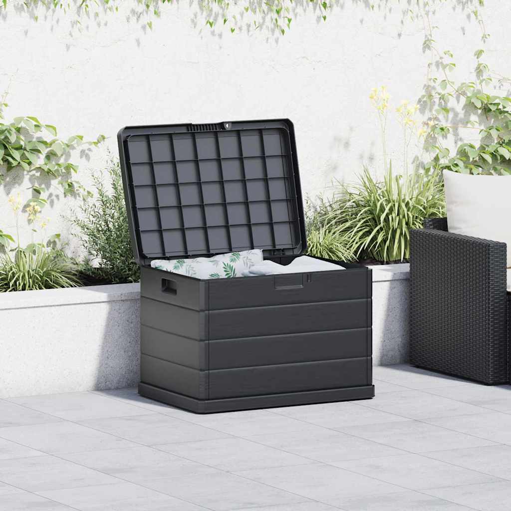 Garden Storage Box Anthracite 77.5 X 54.5 X 53 Cm Plastic