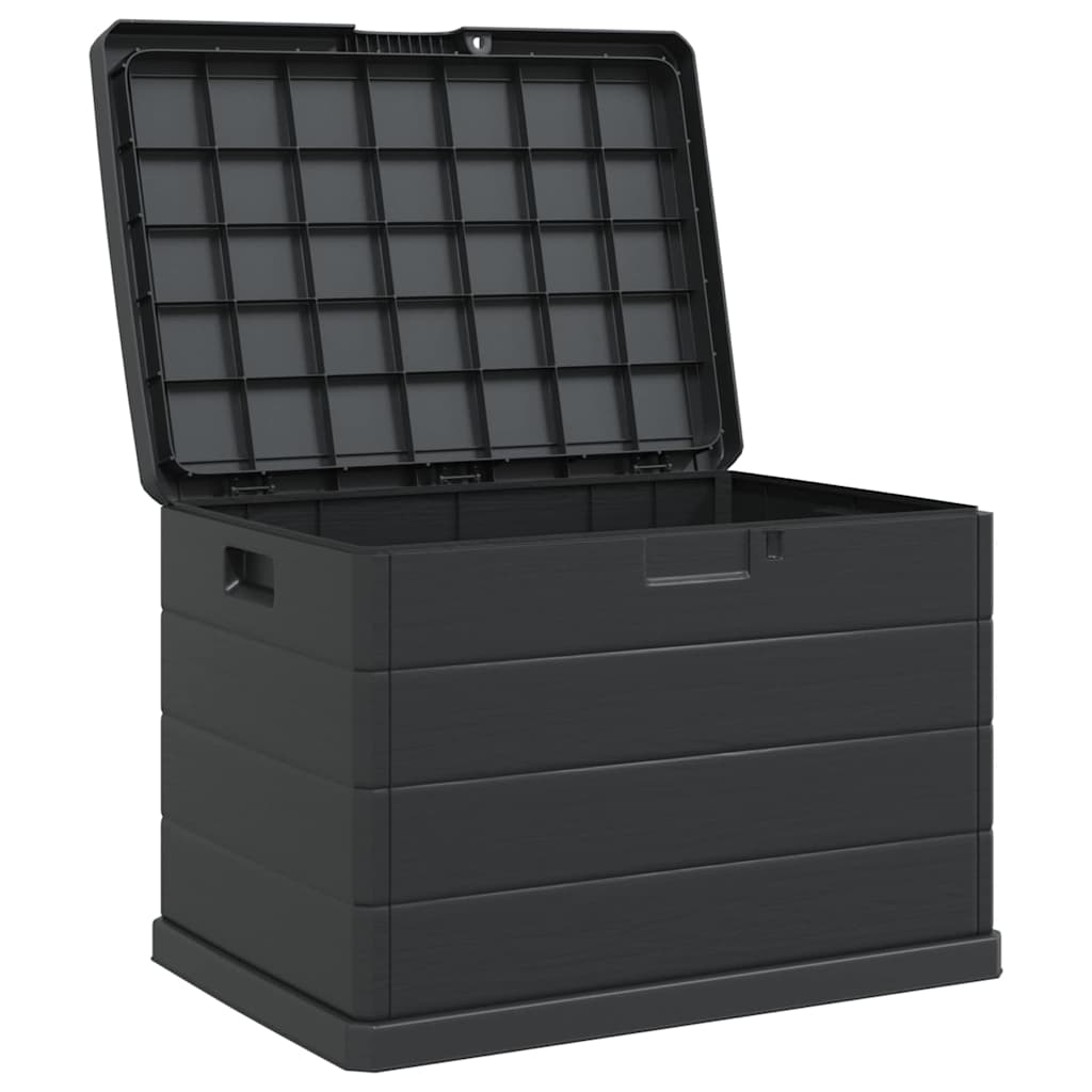 Garden Storage Box Anthracite 77.5 X 54.5 X 53 Cm Plastic