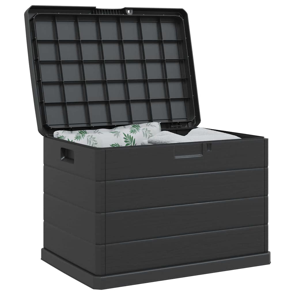 Garden Storage Box Anthracite 77.5 X 54.5 X 53 Cm Plastic