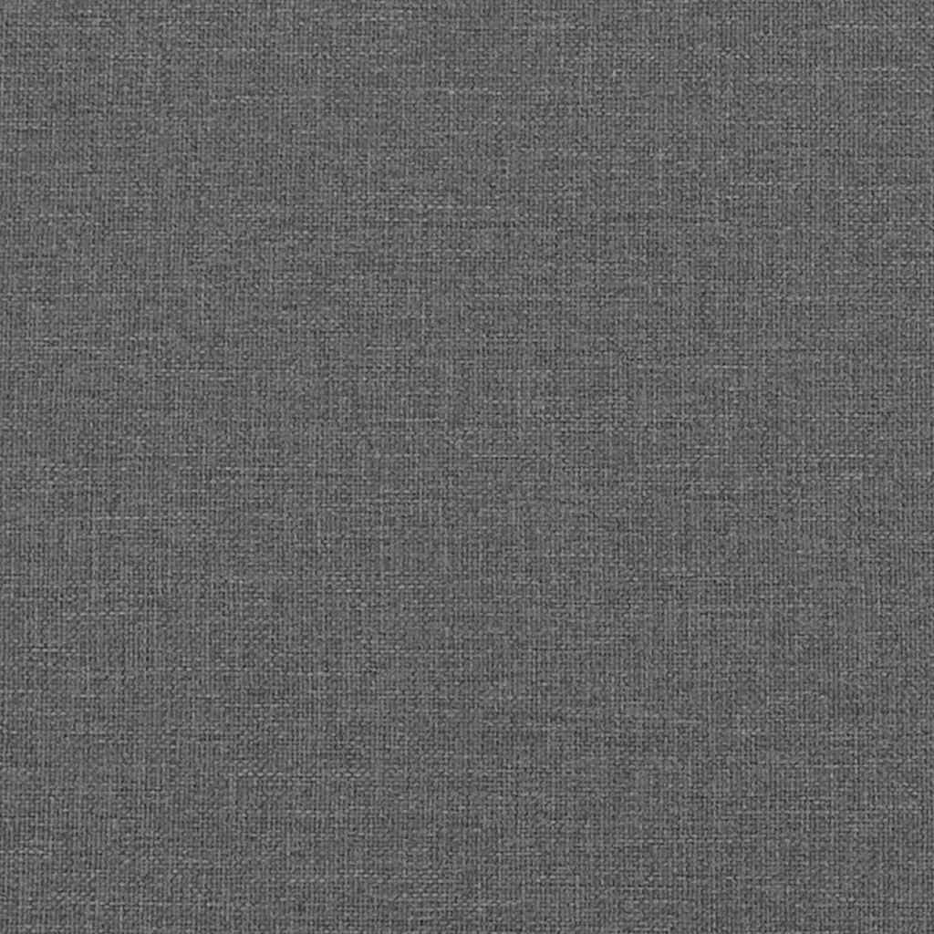 Storage Bed With Mattress Dark Grey 153 X 203 Cm Fabric
