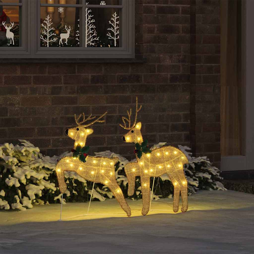Led Reindeers 2 Pcs Warm White