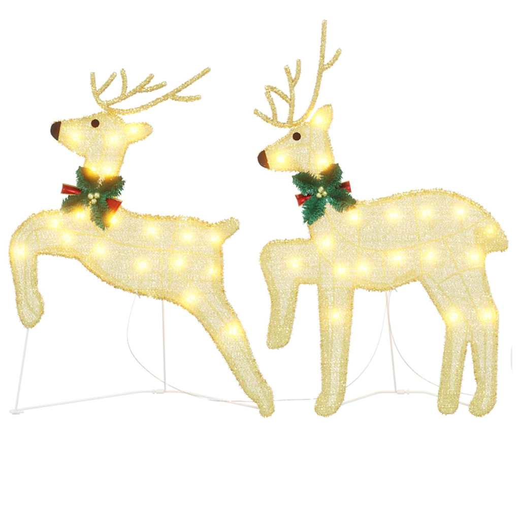 Led Reindeers 2 Pcs Warm White