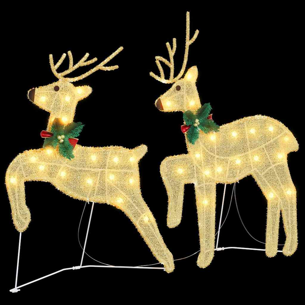 Led Reindeers 2 Pcs Warm White