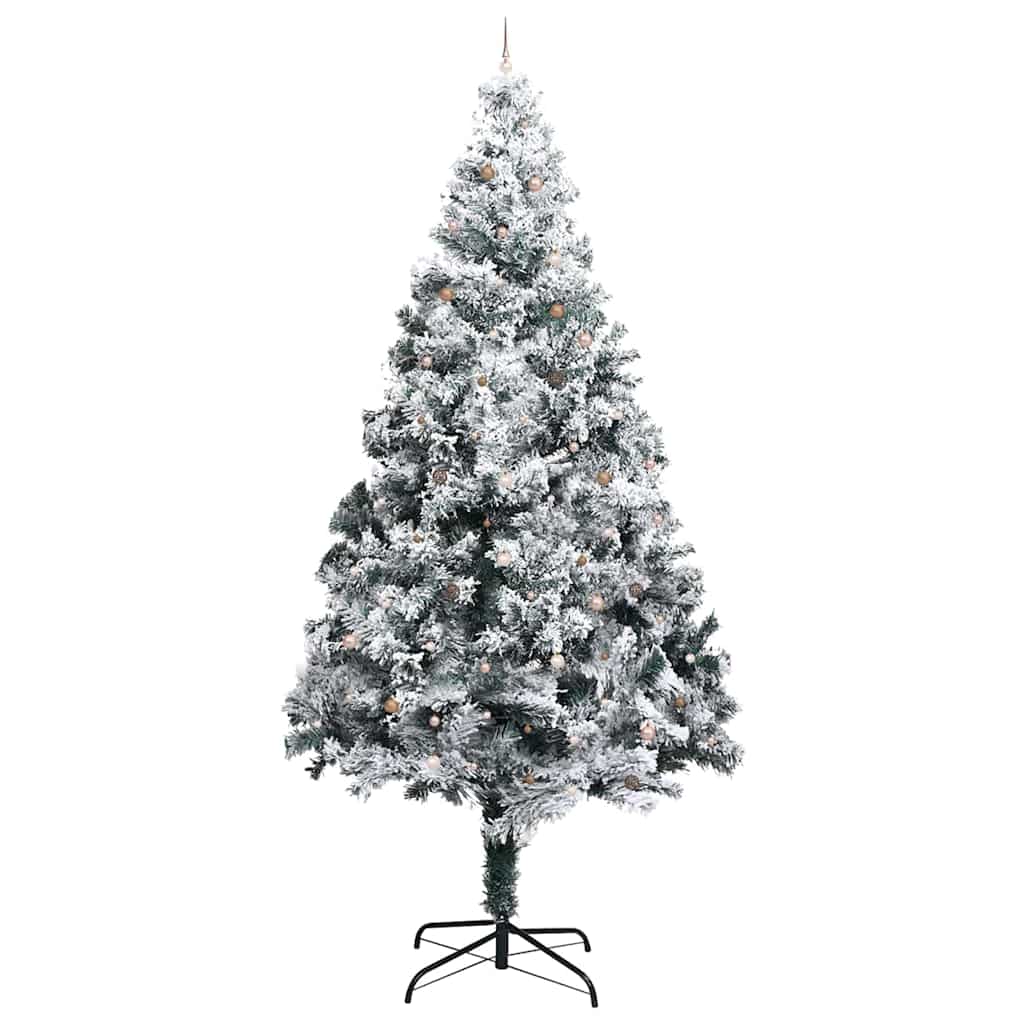 Artificial Pre-Lit Christmas Tree With Ball Set Green 400 Cm