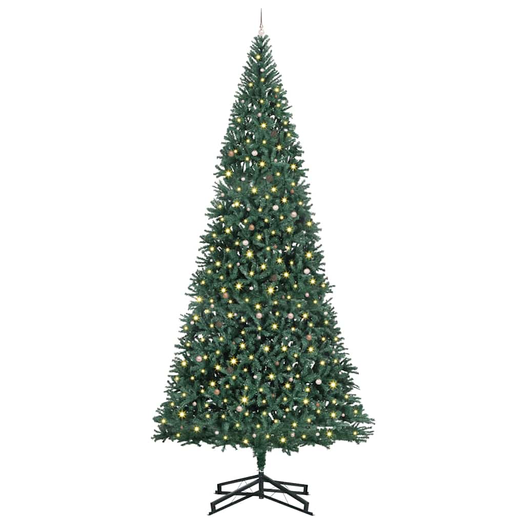 Artificial Pre-Lit Christmas Tree Green 500 Cm Pvc