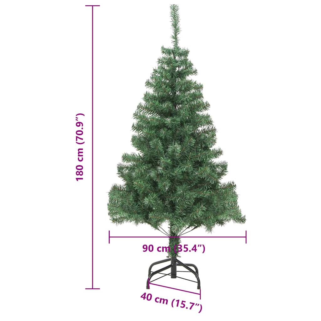 Artificial Christmas Tree 180 X 40 Cm Pvc