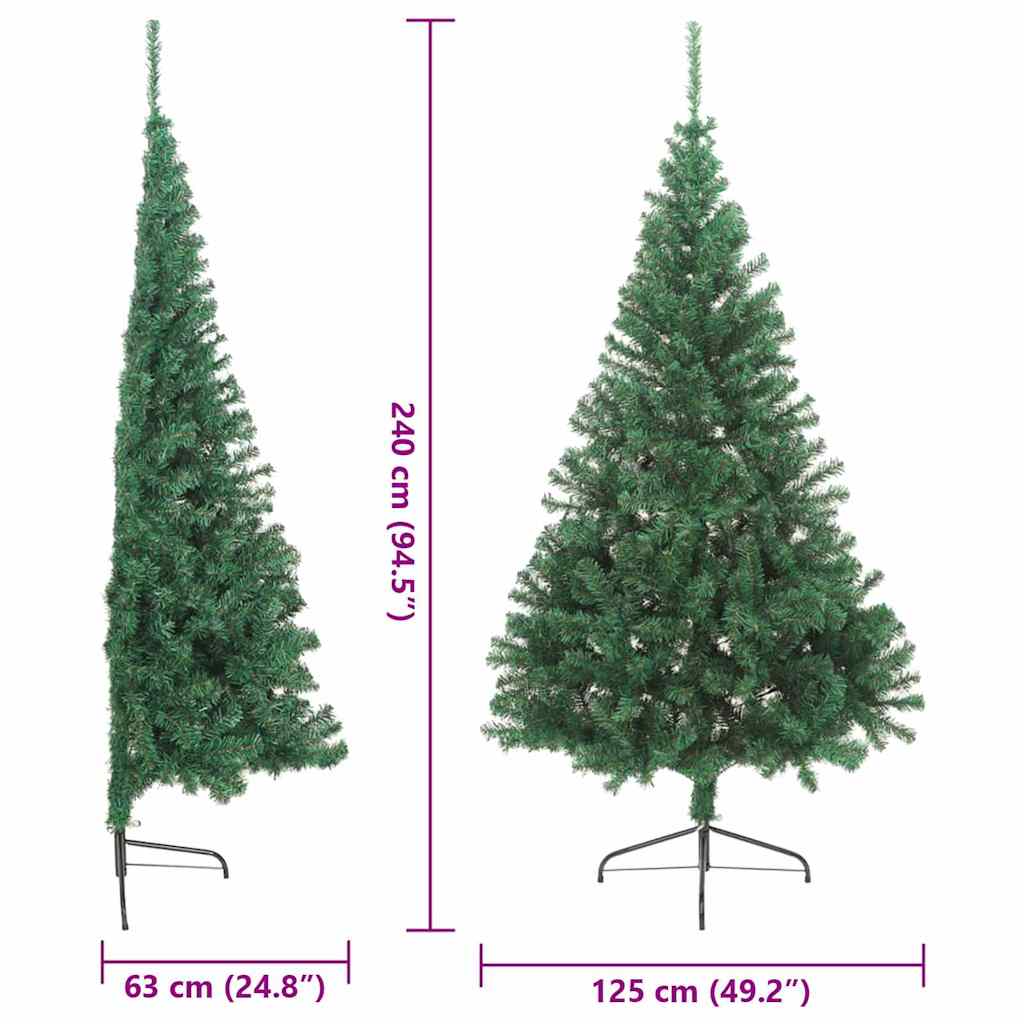 Artificial Pre-Lit Christmas Tree With Stand Pvc