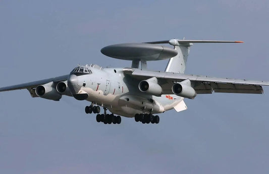 Christmas gift KJ2000 Airborne Early Warning Aircraft Building Blocks Set, 199 Pieces Military Model Kit for Kids Aged 6+ & Enthusiasts(KJ2000 early warning aircraft)