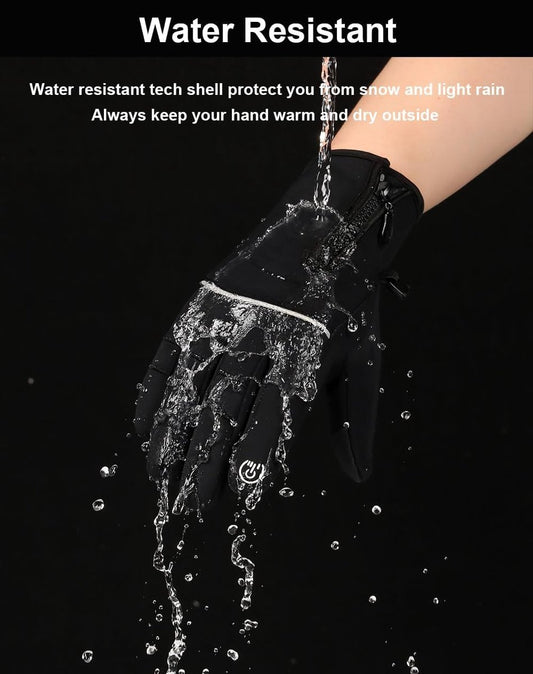 Men's and women's winter gloves - 2-finger touchscreen gloves - Running gloves - Cycling gloves - Driving gloves - Warm gloves - Winter fishing gloves - Grijs