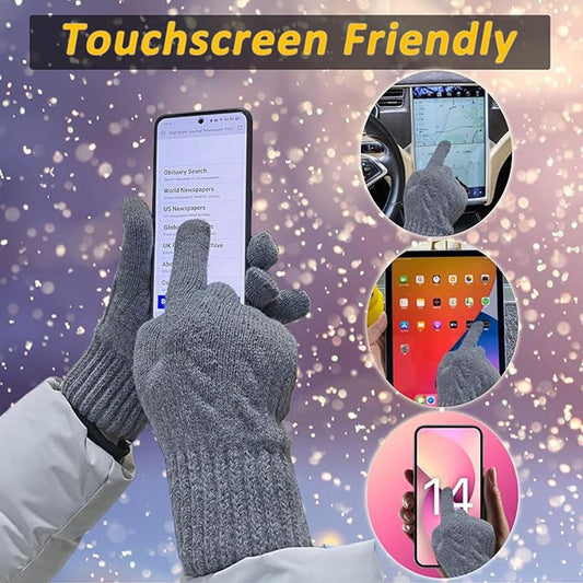 Gloves - Winter Gloves - Cycling Gloves - Winter Gloves - Women's Touchscreen Fleece Gloves - Warm Gloves - Outdoor Sports Gifts for Men and Women