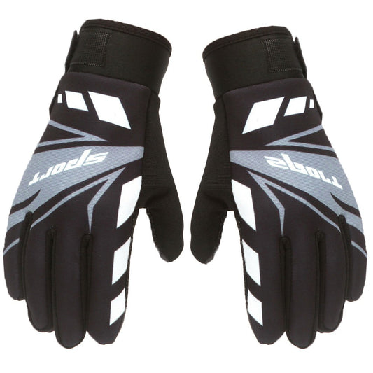 IDALL Ski Gloves Waterproof Gloves Winter Outdoor Men And Women Snow Skating Snowboarding Windproof Warm Ski Gloves Snow Gloves Winter Gloves W-Blue One Size W-Black