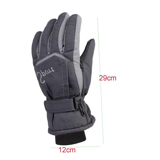 IDALL Ski Gloves Waterproof Gloves Winter Outdoor Men And Women Snow Skating Snowboarding Windproof Warm Ski Gloves Snow Gloves Winter Gloves W-Blue One Size Y-Blue