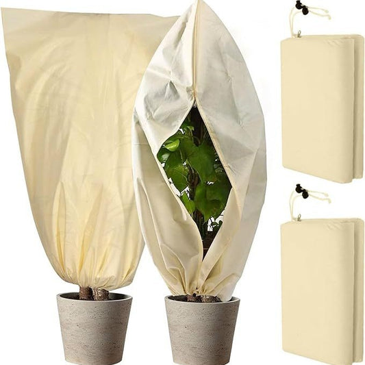 Winter Plant Cover - Protective Cover - Frost Protection - Plant Cover - Fleece - Olive Tree Cover - Palm Tree Protection - With Zipper and Drawstring - Breathable Material - Winter Protection - Cold Resistant - Garden Plants - Green - Frost Cover - 1 Pie