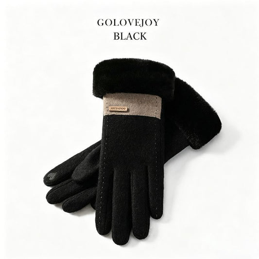 Ladies Winter Warm Cashmere Gloves DY50 Gray