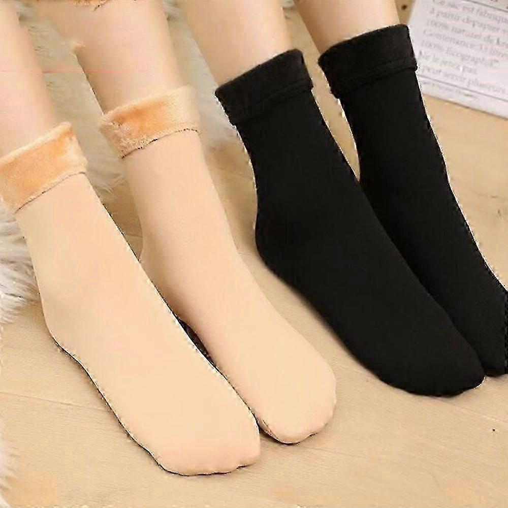 Women's Thermal Winter Socks Thick Fleece Snow Boot Warm Socks