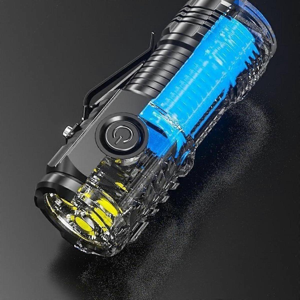 Mini Waterproof LED Flashlight 8.1cm High Lumens Portable Outdoor Torch