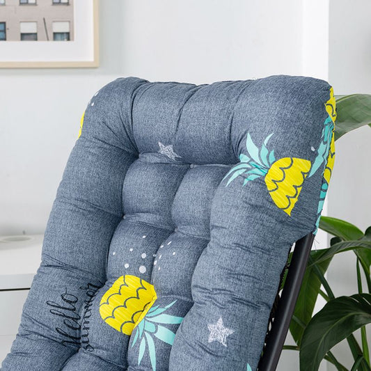 Chaise Lounger Cushion, Thick Padded Seat Cushion Reclining Chair Rocking with Ties, Soft and Comfortable