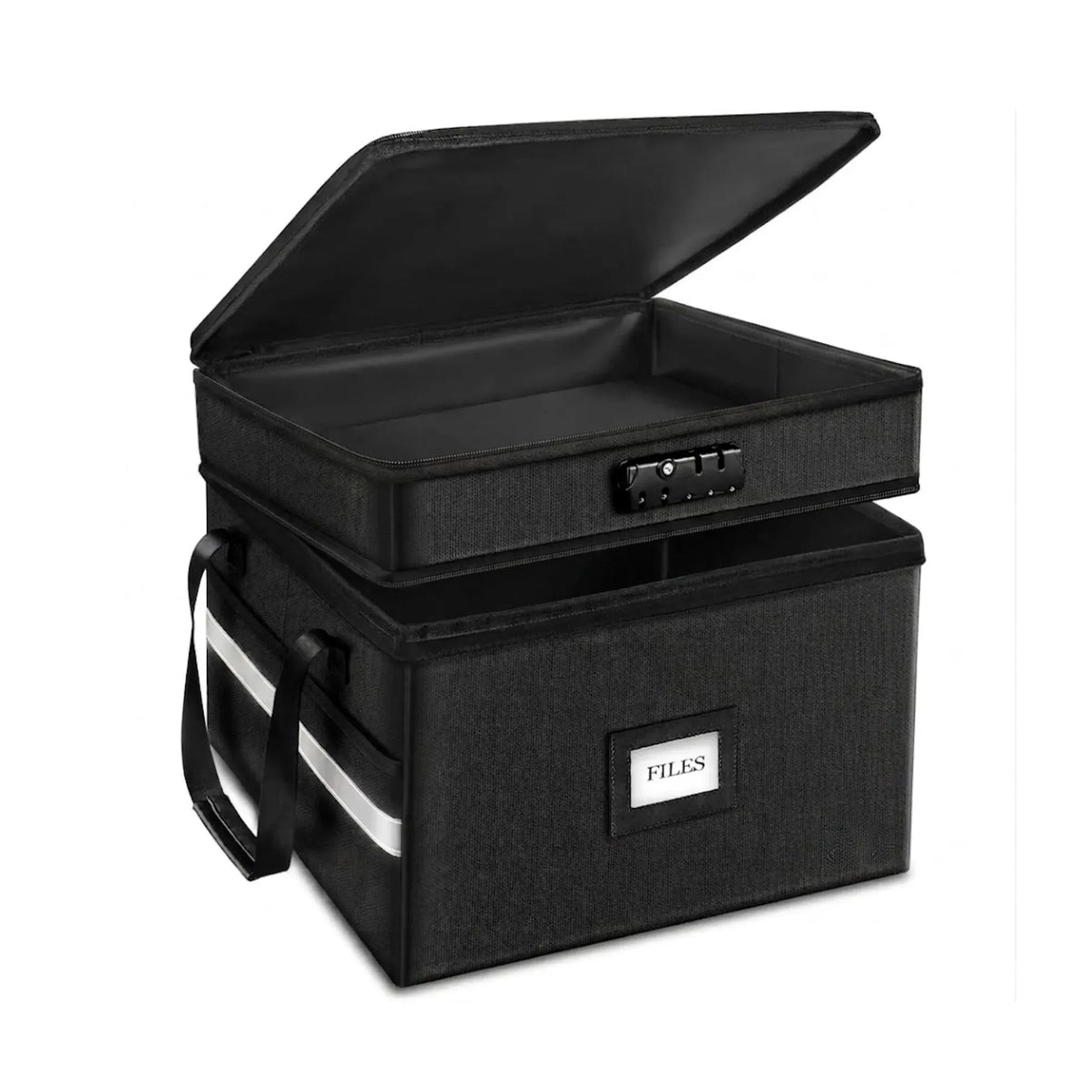 CARLA HOME Fireproof Document Box with Lock - Fabric - Office - Fireproof Document Safe