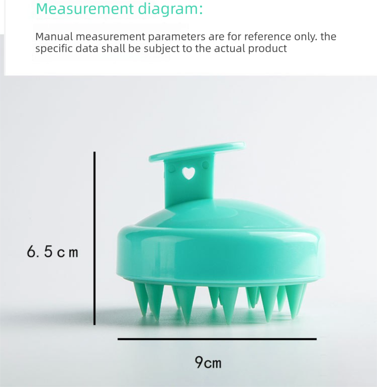 5-Pcs Orange Soft Scalp Massager Shampoo Brush with Detachable Bristles Handheld Hair Scrubber for Deep Cleaning and Head Massage