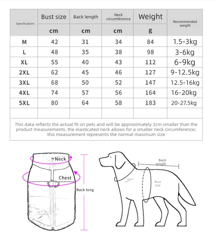 2-Pack (Pink + Yellow) —L Size — Warm, Thickened Winter Dog Coat / Pet Clothing — Waterproof Winter Dog Vest — Reflective Safety Design (Leash Compatible)