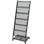 Magazine Rack 47.5X43X133 Cm Black A4