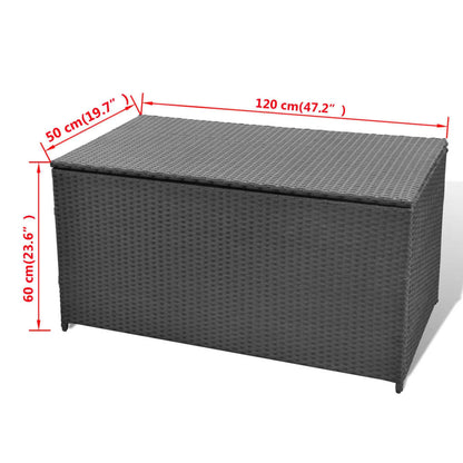 Garden Storage Box 120X50X60 Cm Poly Rattan