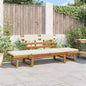Garden Bench With Cushions 2-In-1 190 Cm Solid Acacia Wood