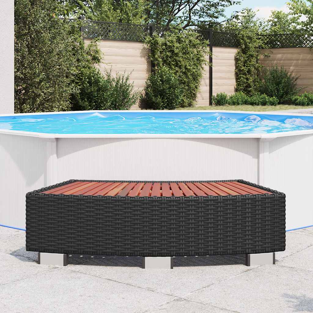 Spa Step Poly Rattan 92X45X25 Cm