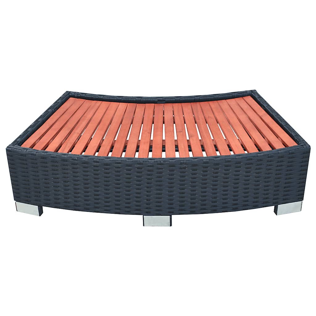 Spa Step Poly Rattan 92X45X25 Cm