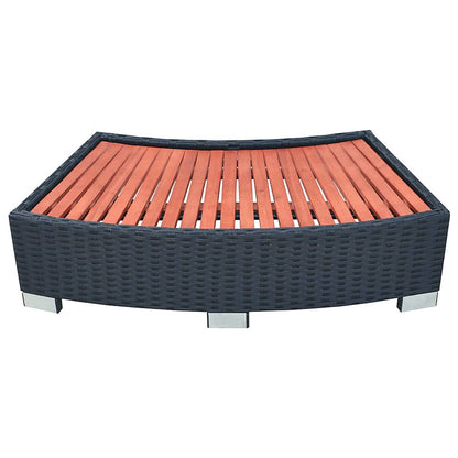 Spa Step Poly Rattan 92X45X25 Cm