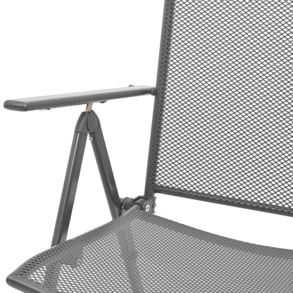 Stackable Garden Chairs 2 Pcs Steel