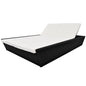 Outdoor Lounge Bed With Cushion Poly Rattan