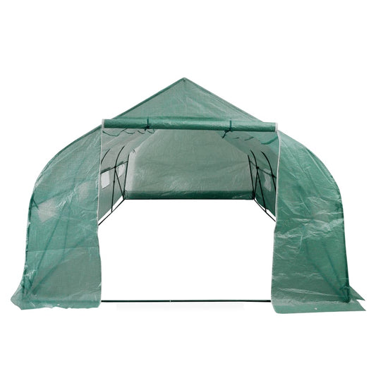 Portable Polytunnel Greenhouse Steel Frame Walk-In 18 M²