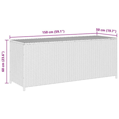 Garden Storage Box 150X50X60 Cm Poly Rattan